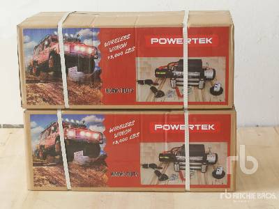 Unused 2024 POWERTEK  WW13000  Quantity of (2) 13000 lb (Unused)  Equipment Winch