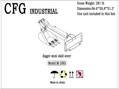 Unused 2025 AGT  M-DRG  78 in Mini (Unused)  Skid Steer Backhoe