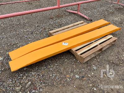 Quantity of (2) 95 in  Skid Steer Fork Extension