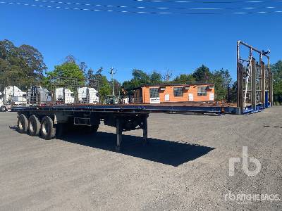 1999 BARKER  12.8 m Tri/A  Flatbed Trailer