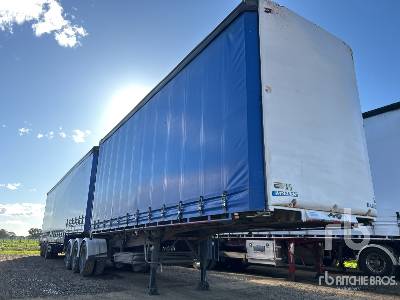 2006 KRUEGER 7.4 m Tri/A B-Double Lead Curtain Side Trailer 2006 KRUEGER 7.4 m Tri/A B-Double Lead Curtain Side Trailer