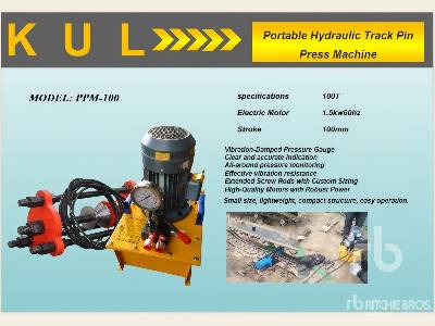 Unused 2025 KUL  PPM-100  Hydraulic Track Pin Press Machi ...  Industrial Plant Equipment - Other