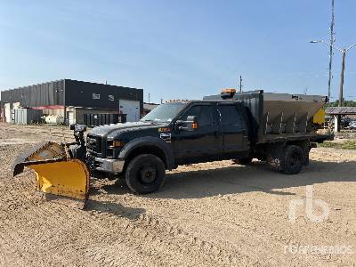 2008 FORD  F-550  XL 4x4 Crew Cab  Plow Truck