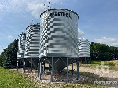 WESTEEL  1805  +/- 4900 bu 5 Ring Hopper  Grain Bin